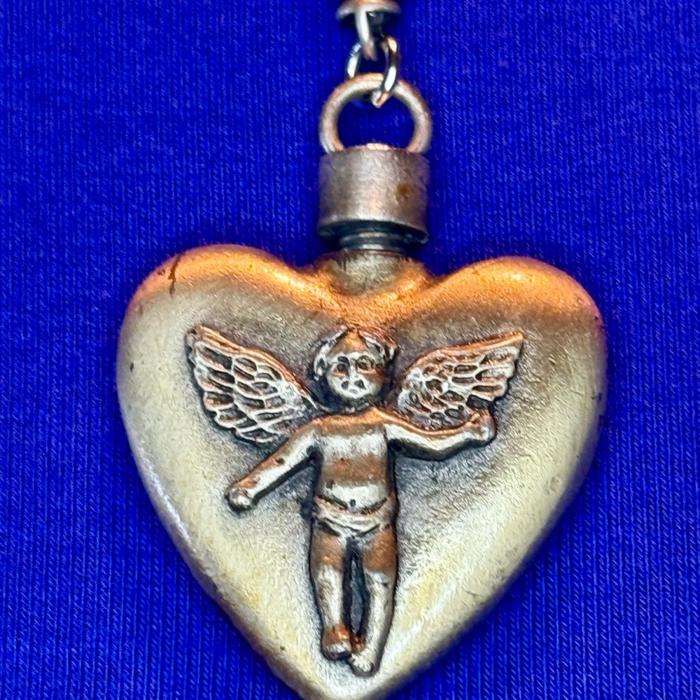 Kirks Folly ~ Angel Cherub Urn Necklace 34” Fairy Dust. - Picture 10 of 14
